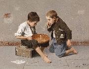 Julio Romero de Torres Seifenblasende Kinder oil painting artist